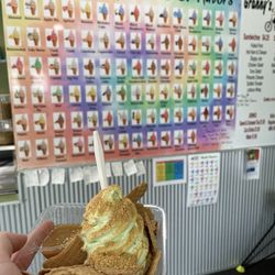 Granny’s Soft Serve & More - Key lime waffle "nachos" with graham cracker