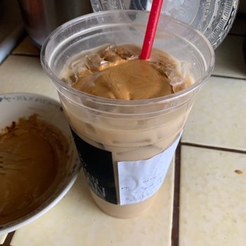 The Human Bean - Fixing my coffee with a little bit of my own homemade whipped coffee - Coffee & Tea Near Me - Visalia, California