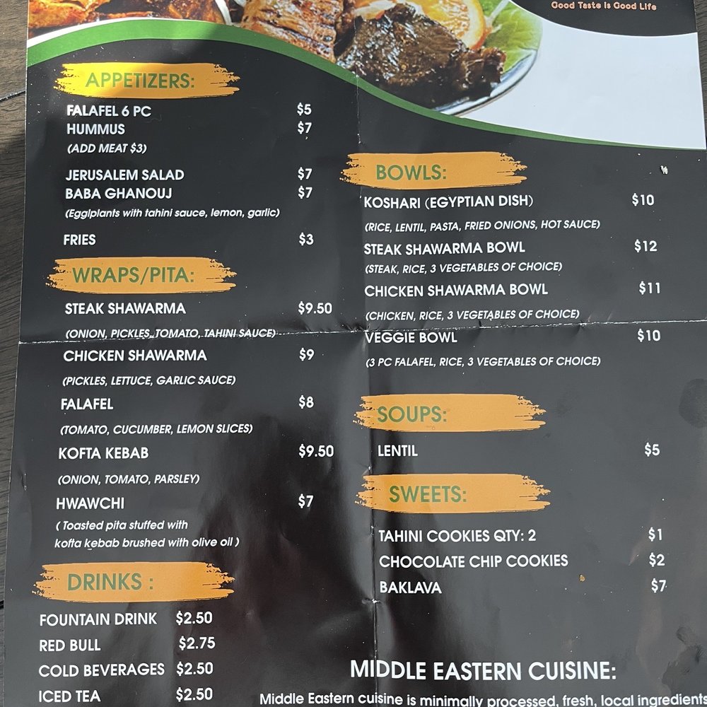 Yalla Middle Eastern Cuisine - main menu - Middle Eastern Near Me - Mokena, Illinois Yalla Middle Eastern Cuisine - main menu - Middle Eastern Near Me - Mokena, Illinois