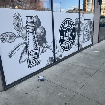 Lincoln Market - mural of a bottle of beer on the side of a building - Grocery Near Me - New York, New York Lincoln Market - mural of a bottle of beer on the side of a building - Grocery Near Me - New York, New York