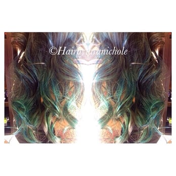 Lavish Salon - Blue green, mermaid ombré by Tara - Hair Salons Near Me - Rancho Cucamonga, California Lavish Salon - Blue green, mermaid ombré by Tara - Hair Salons Near Me - Rancho Cucamonga, California