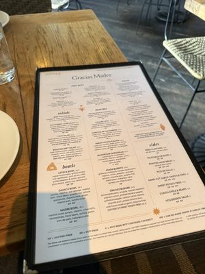 Menu photo 1 Gracias Madre West Hollywood, CA