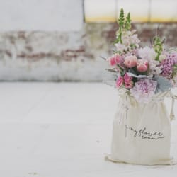 My Flower Room - Stunning fresh flower arrangement set into our personalised branded bag and vase...