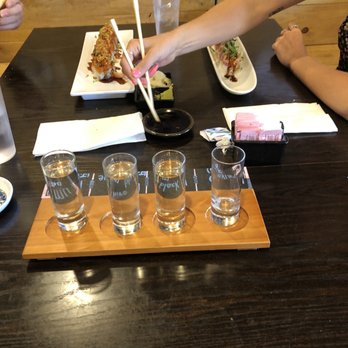 Momo Sushi - Saki sampler - Sushi Bars Near Me - Boulder City, Nevada Momo Sushi - Saki sampler - Sushi Bars Near Me - Boulder City, Nevada
