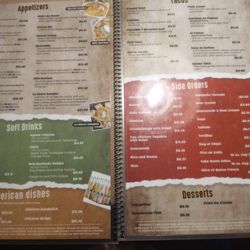 La Sierra Mexican Grill & Lounge - Menu as of July 2025