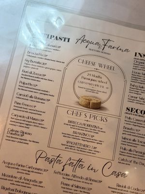Menu photo 1 Acqua E Farina Chula Vista, CA Menu photo 1 Acqua E Farina Chula Vista, CA
