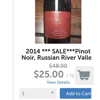 Colagrossi Wines - Sale on his website - Wine Tasting Room Near Me - Windsor, California