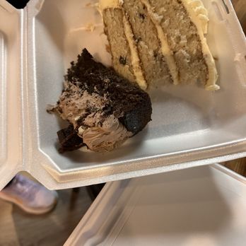 Crusoe’s Legacy - Italian cream cake and chocolate mousse cake - American Near Me - St. Louis, Missouri Crusoe’s Legacy - Italian cream cake and chocolate mousse cake - American Near Me - St. Louis, Missouri