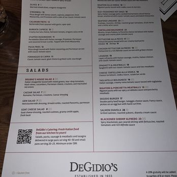 DeGidio's - Food menu as of Jul 2024 - Italian Near Me - Saint Paul, Minnesota DeGidio's - Food menu as of Jul 2024 - Italian Near Me - Saint Paul, Minnesota