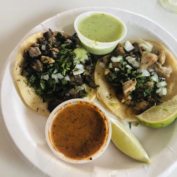 Cheztakos!!! - Carne Asada Taco and a Chicken Taco - Mexican Near Me - Mountain View, California