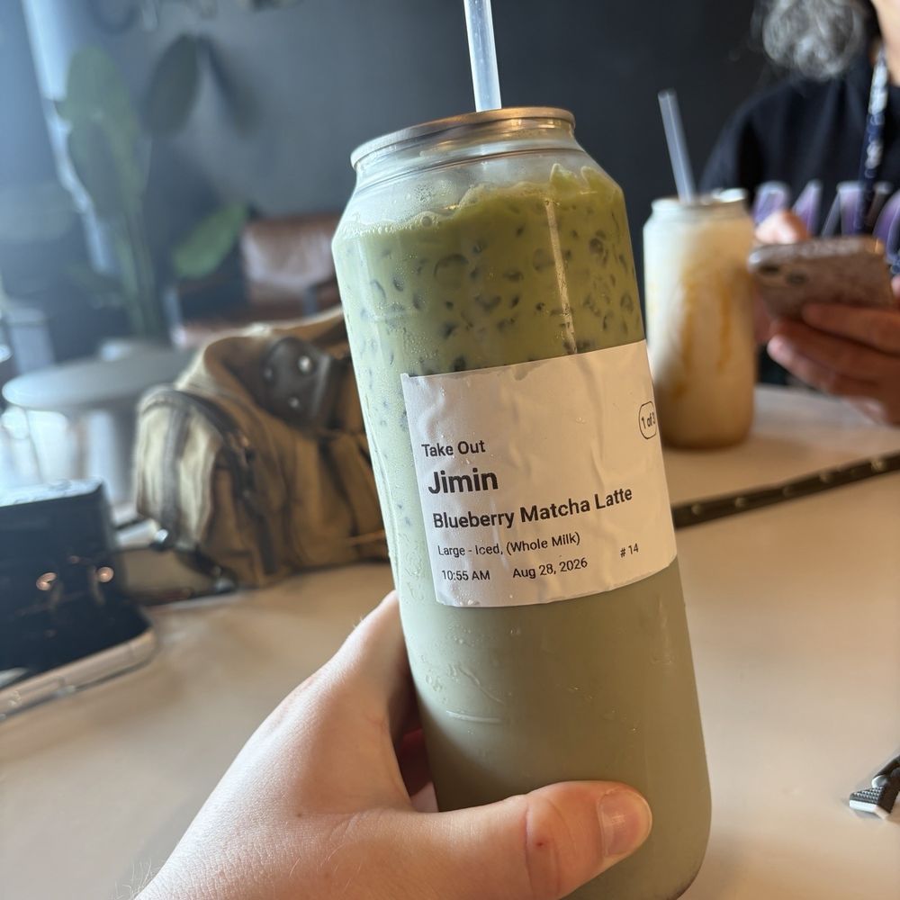 Blueberry Matcha Latte Blueberry Matcha Latte