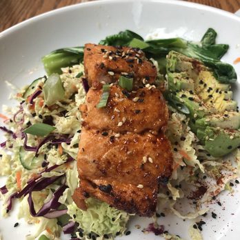 Maplewood Kitchen and Bar - Ponzu Salmon with cabbage and Bok Choy. I opted for no grains. Delicious. - Breakfast & Brunch Near Me - Cincinnati, Ohio