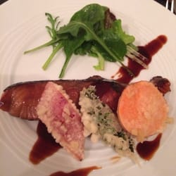 Restaurant Japonais Amada - Amazing Salmon. The sauce was magical.