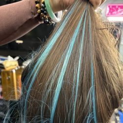 Erika's Beauty Salon - My daughter's first time getting her hair dyed she wanted something minimal and they executed. No damage we love it!