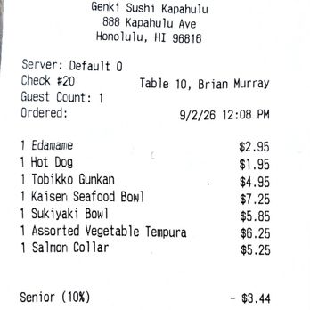 Genki Sushi - Sushi Bars Near Me - Honolulu, Hawaii