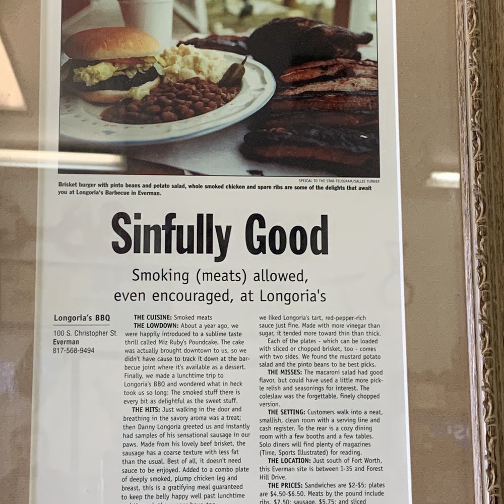 Longorias BBQ - True true true! - Barbeque Near Me - Fort Worth, Texas Longorias BBQ - True true true! - Barbeque Near Me - Fort Worth, Texas