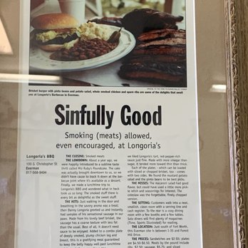 Longorias BBQ - True true true! - Barbeque Near Me - Fort Worth, Texas Longorias BBQ - True true true! - Barbeque Near Me - Fort Worth, Texas