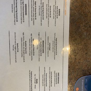 Thanks A Latte - Current breakfast menu summer 2021. The chorizo is not greasy, it's fresh and best I ever tasted - Coffee & Tea Near Me - Camp Verde, Arizona