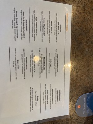 Menu photo 6 Thanks A Latte Camp Verde, AZ