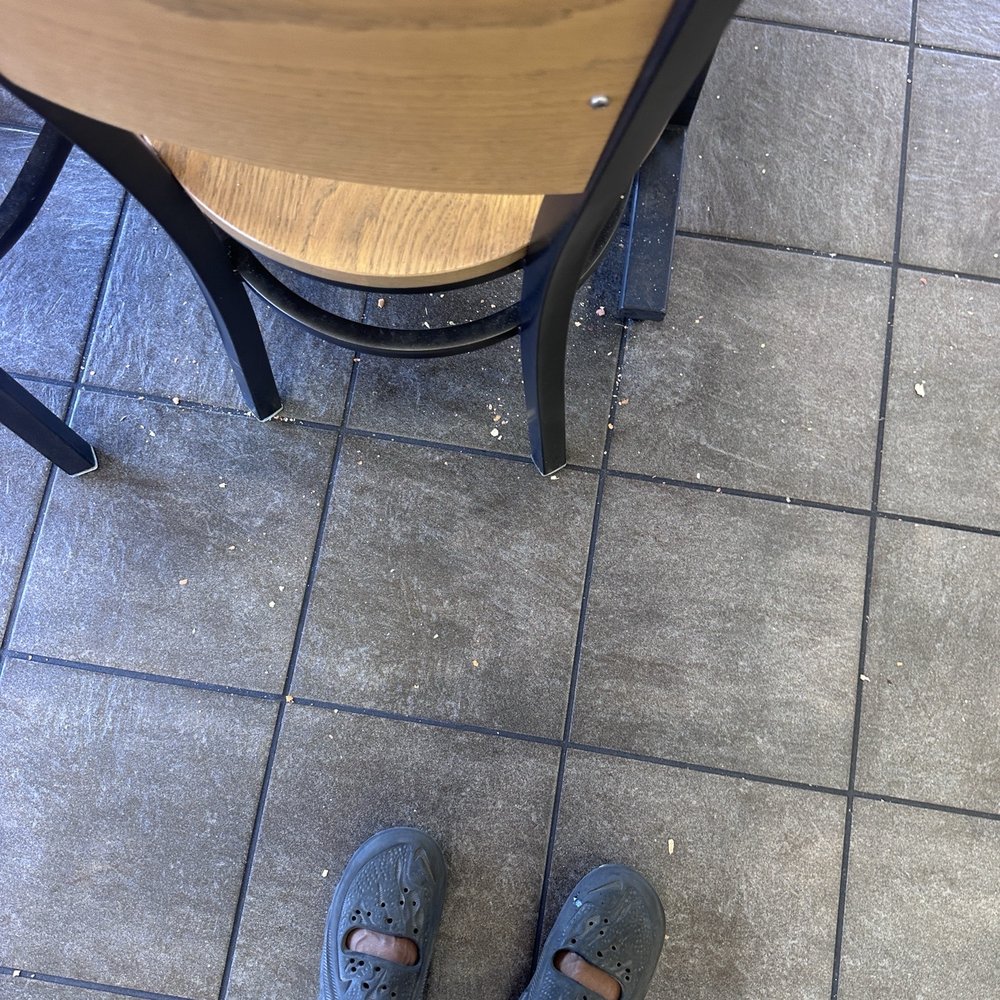 Five Guys - Dirty floor - Burgers Near Me - Rancho Cucamonga, California