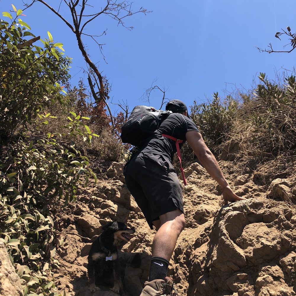 Escondido Canyon Park - Climbing up to the second waterfall (Rock Climbing) - Hiking Near Me - Malibu, California Escondido Canyon Park - Climbing up to the second waterfall (Rock Climbing) - Hiking Near Me - Malibu, California