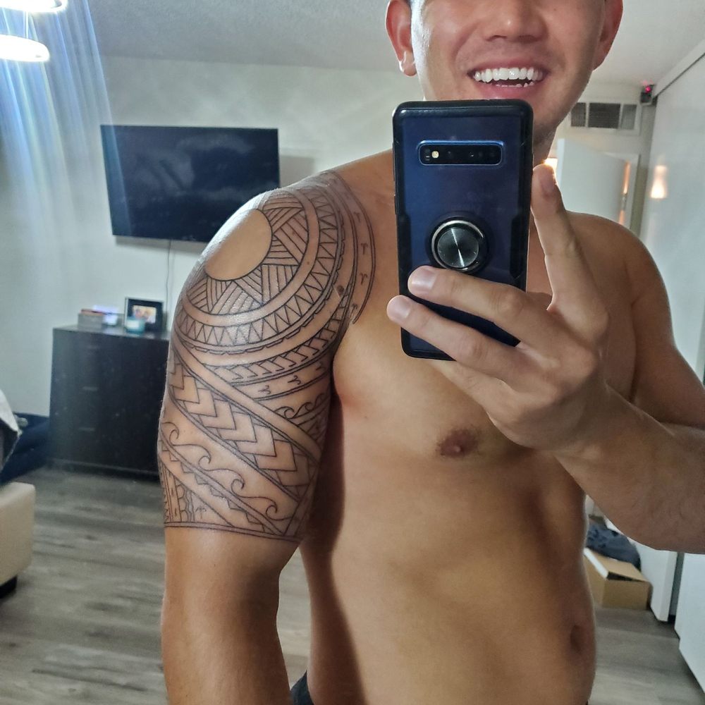 Islandtat Evolve - Polynesian tattoo. Shoulder to half sleeve. - Tattoo Near Me - Lemon Grove, California Islandtat Evolve - Polynesian tattoo. Shoulder to half sleeve. - Tattoo Near Me - Lemon Grove, California