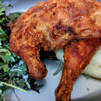 Mattie's - Fried chicken with bacon gouda mashers - American Near Me - Austin, Texas