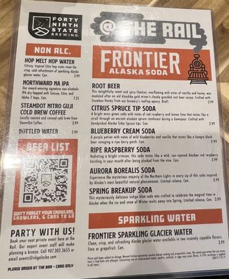 Menu photo 2 The Rail Anchorage, AK