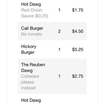 Downtown Dawgs - What I ordered. - Food Delivery Services Near Me - Easton, Pennsylvania
