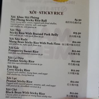 Tuan & Thuy Kitchen - Sticky rice I had the first one on top $4.50 and it was very affordable - Vietnamese Near Me - Vancouver, British Columbia Tuan & Thuy Kitchen - Sticky rice I had the first one on top $4.50 and it was very affordable - Vietnamese Near Me - Vancouver, British Columbia