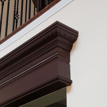 Yes Ma'am Decorative Contracting - Hardwood doorway pediments with egg and dart cornice - General Contractors Near Me - Selden, New York