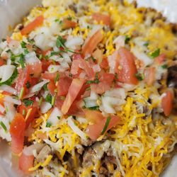 Deiberto's Mexican Restaurant - Carne asada fries with pico de gallo addition (well-done fries)