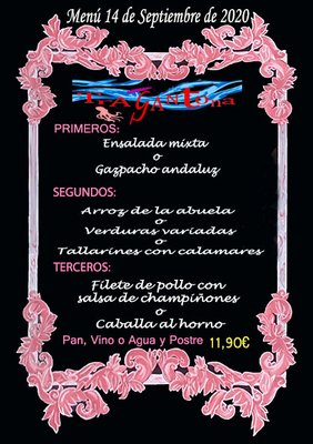 Menu photo 7 Tragantona Benidorm, A