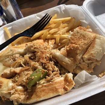 Two Chicks Sandwiches and Scoops - Wednesday special - chicken philly $6.99 Great portion and utter yumminess - Ice Cream & Frozen Yogurt Near Me - Belmont, North Carolina