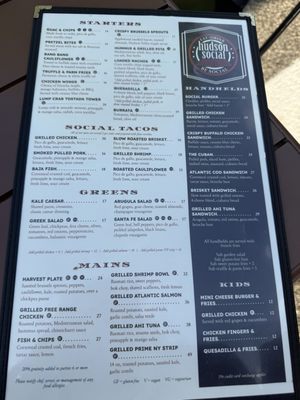 Menu photo 1 Hudson Social Dobbs Ferry, NY