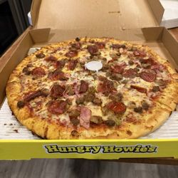 Hungry Howie's Pizza & Subs - Whole Meat Eaters with onion & peppers