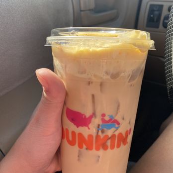 Dunkin' - Pumpkin cold brew with one less pump of foam! - Donuts Near Me - San Jacinto, California