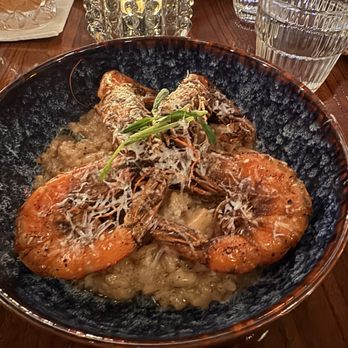 Patina - Kauai shrimp with the best risotto I've ever had. Seriously - New American Near Me - Waikoloa Village, Hawaii Patina - Kauai shrimp with the best risotto I've ever had. Seriously - New American Near Me - Waikoloa Village, Hawaii