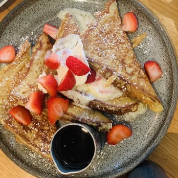 Tre Rivali - Baked Challah French Toast - Mediterranean Near Me - Milwaukee, Wisconsin Tre Rivali - Baked Challah French Toast - Mediterranean Near Me - Milwaukee, Wisconsin