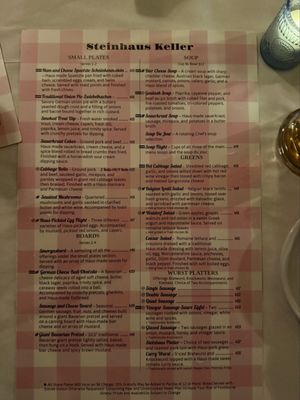 Menu photo 5 Steinhaus Keller Hot Springs, AR Menu photo 5 Steinhaus Keller Hot Springs, AR