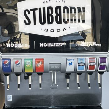 iniBurger - Gourmet Burgers - Regular drinks, then there's Stubborn soda (partnership alignment) - Burgers Near Me - Pleasanton, California iniBurger - Gourmet Burgers - Regular drinks, then there's Stubborn soda (partnership alignment) - Burgers Near Me - Pleasanton, California