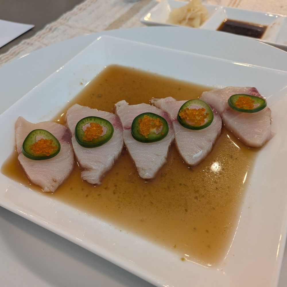 The Homakase Chef - Yellowtail Carpaccio - Personal Chefs Near Me