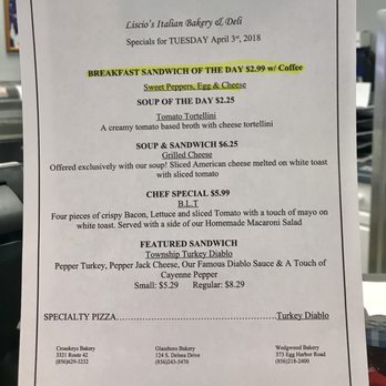 Liscio's Bakery - Bakeries Near Me - Sicklerville, New Jersey