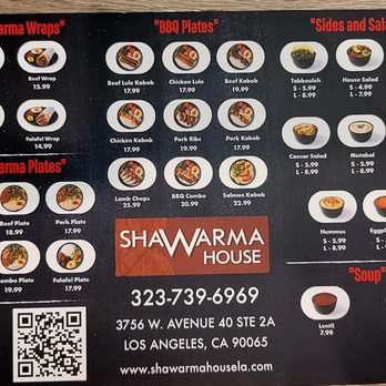 Shawarma House - Menu - Mediterranean Near Me - Los Angeles, California Shawarma House - Menu - Mediterranean Near Me - Los Angeles, California