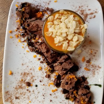 Sol Semilla - Raw Chocolate Dessert with fruit sauce!  Stunning in every way! - Gluten-Free Near Me - Paris, 75