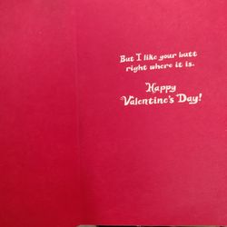 Dollar Tree - Valentines day card inside