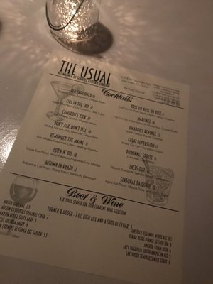Menu photo 2 The Usual Fort Worth, TX