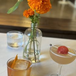 Young & Yonder Spirits - Old Fashioned and seasonal "Can't Elope" martini