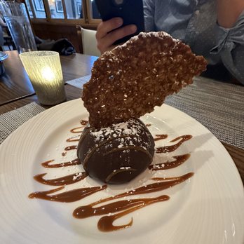 Cafe Aura - Chocolate mousse dome - Italian Near Me - Manchester, Connecticut