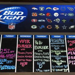 The Bunker Bar & Grill - Daily Specials MENU